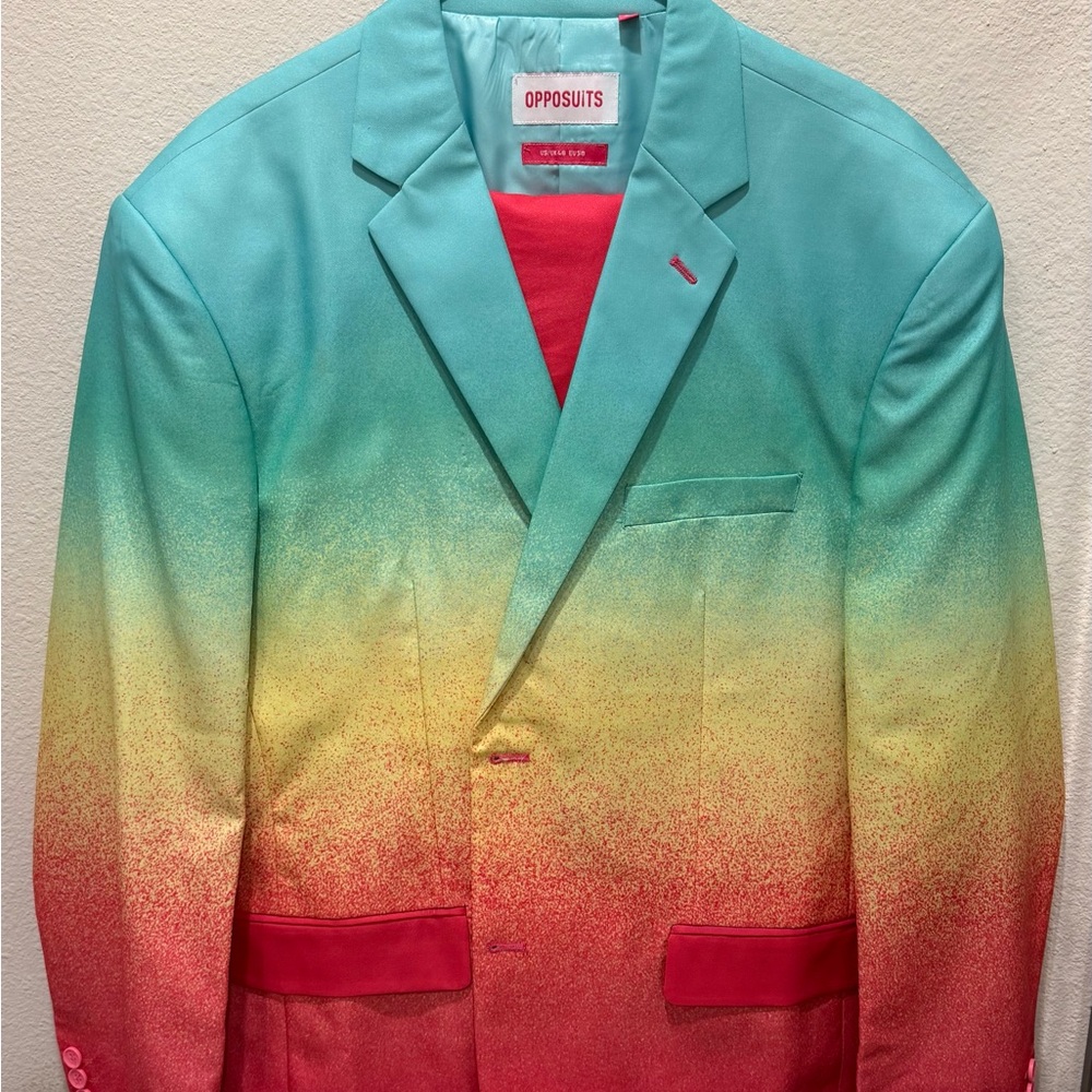 OppoSuits Vibrant Gradient Blazer - image 1